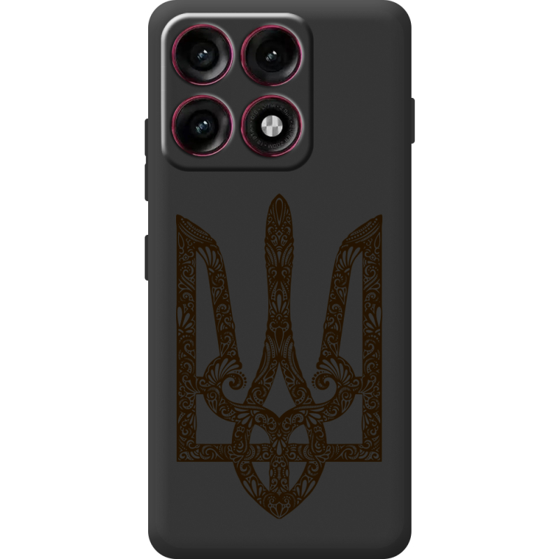 Чорний чохол BoxFace Moto Edge 70 Pro Ukrainian Trident