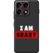 Чорний чохол BoxFace Moto Edge 70 Pro I'm Crazy