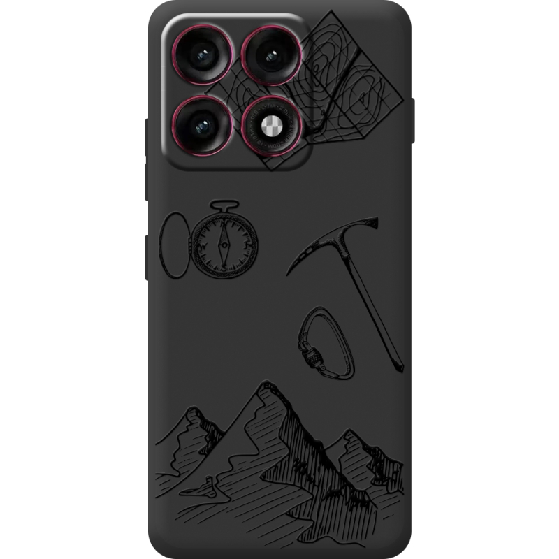 Чорний чохол BoxFace Moto Edge 70 Pro Mountains