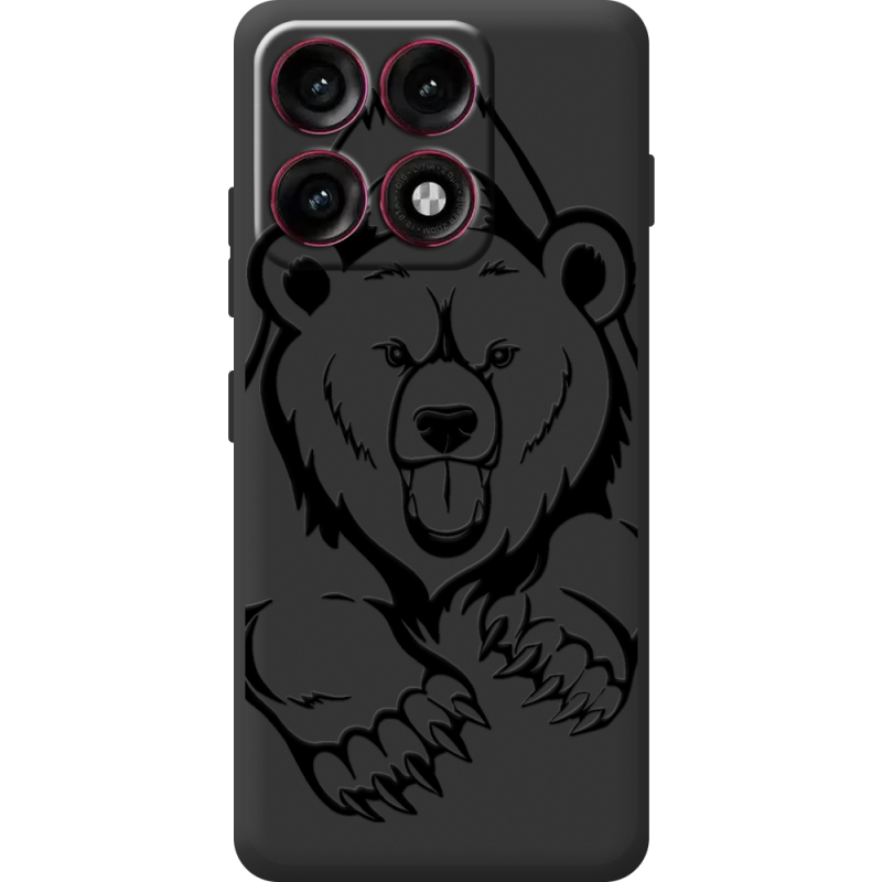 Чорний чохол BoxFace Moto Edge 70 Pro Grizzly Bear