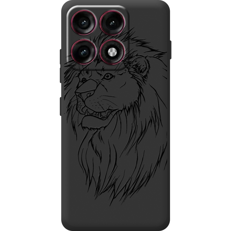 Чорний чохол BoxFace Moto Edge 70 Pro Lion