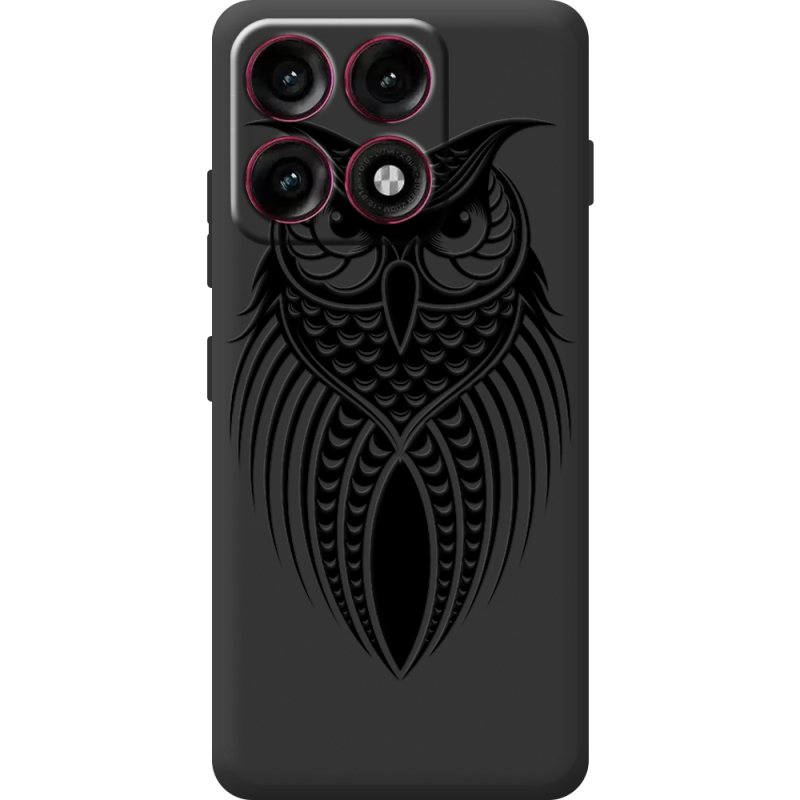 Чорний чохол BoxFace Moto Edge 70 Pro Owl