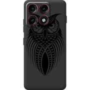 Чорний чохол BoxFace Moto Edge 70 Pro Owl