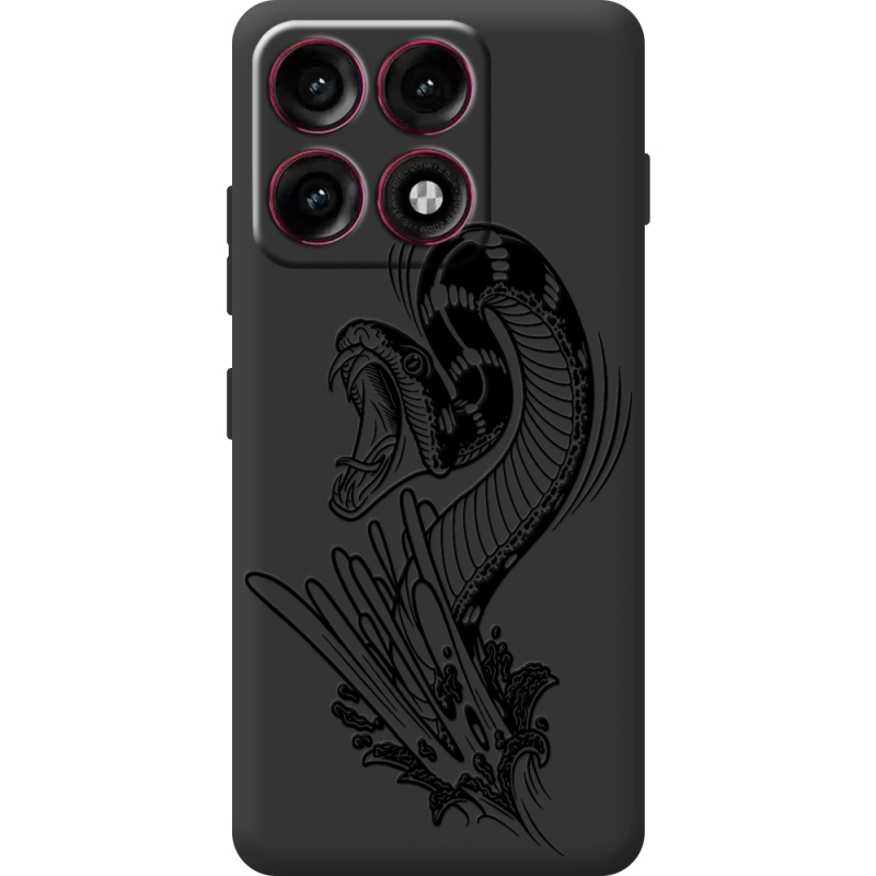Чорний чохол BoxFace Moto Edge 70 Pro Snake
