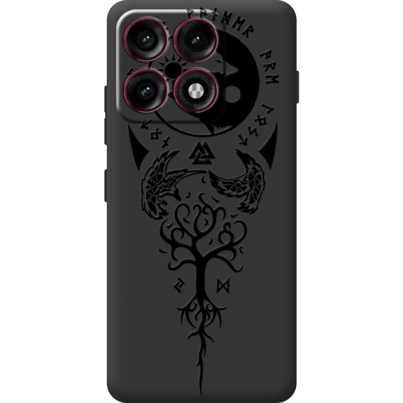 Чорний чохол BoxFace Moto Edge 70 Pro Hugin and Munin