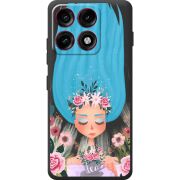 Прозорий чохол BoxFace Moto Edge 70 Pro Blue Hair