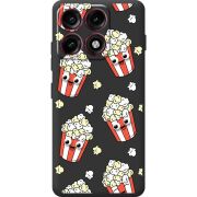 Прозорий чохол BoxFace Moto Edge 70 Pro с 3D-глазками Popcorn