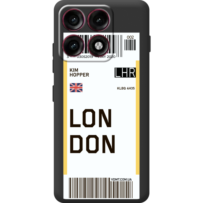 Прозорий чохол BoxFace Moto Edge 70 Pro Ticket London