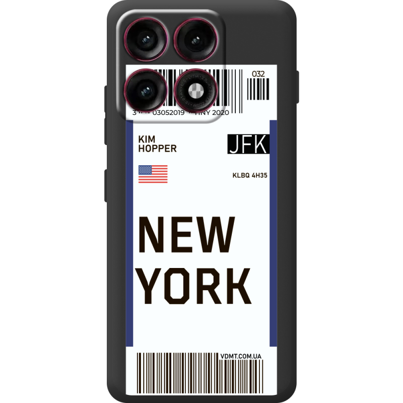 Прозорий чохол BoxFace Moto Edge 70 Pro Ticket New York