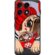 Прозорий чохол BoxFace Moto Edge 70 Pro Winter Puggy