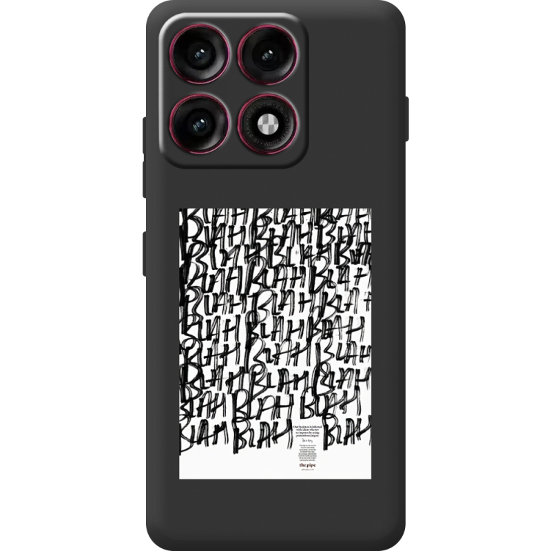 Прозорий чохол BoxFace Moto Edge 70 Pro Blah Blah