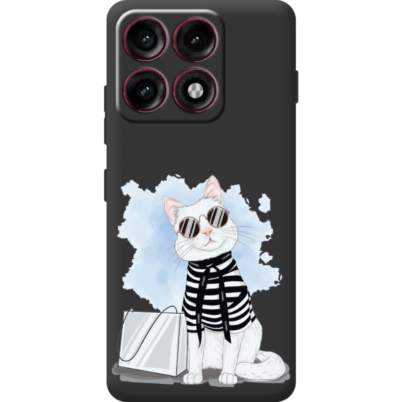 Прозорий чохол BoxFace Moto Edge 70 Pro Cat Style