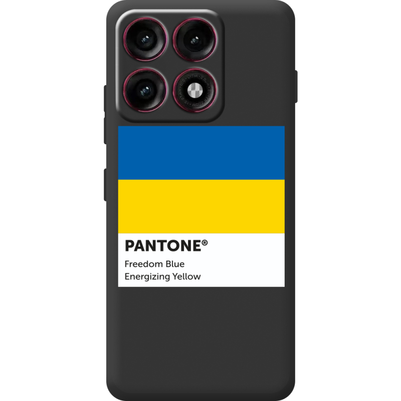 Прозорий чохол BoxFace Moto Edge 70 Pro Pantone вільний синій