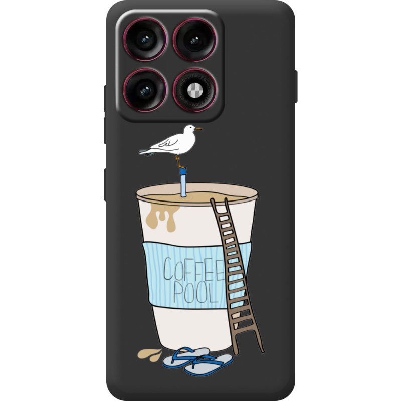 Прозорий чохол BoxFace Moto Edge 70 Pro Segull in Cofee Pool