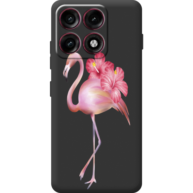 Прозорий чохол BoxFace Moto Edge 70 Pro Floral Flamingo