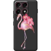 Прозорий чохол BoxFace Moto Edge 70 Pro Floral Flamingo