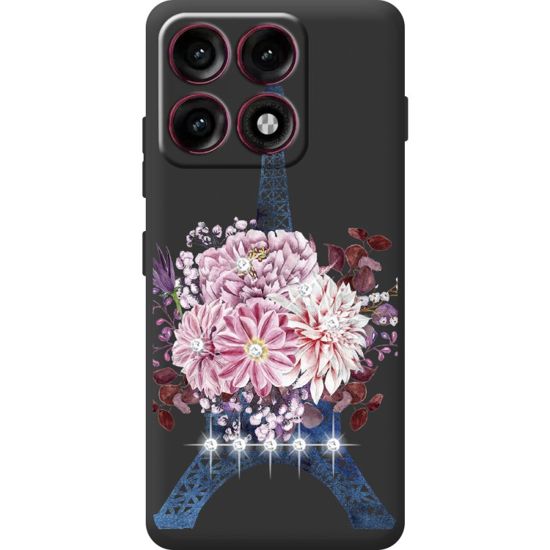 Чохол зі стразами Moto Edge 70 Pro Eiffel Tower