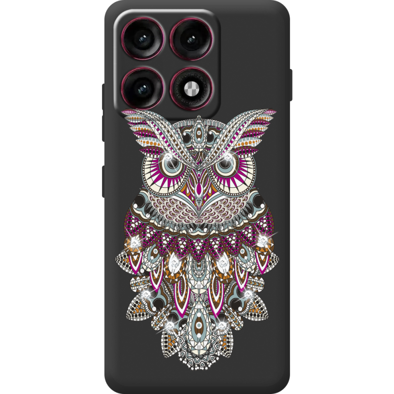 Чохол зі стразами Moto Edge 70 Pro Owl