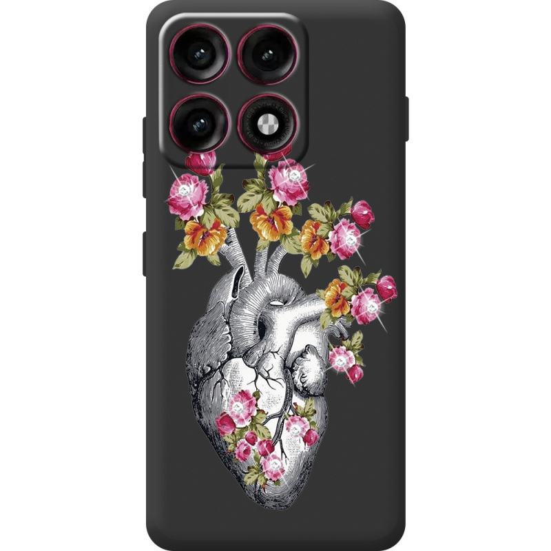 Чохол зі стразами Moto Edge 70 Pro Heart