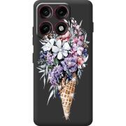 Чохол зі стразами Moto Edge 70 Pro Ice Cream Flowers