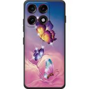 Чохол зі стразами Moto Edge 70 Pro Butterflies
