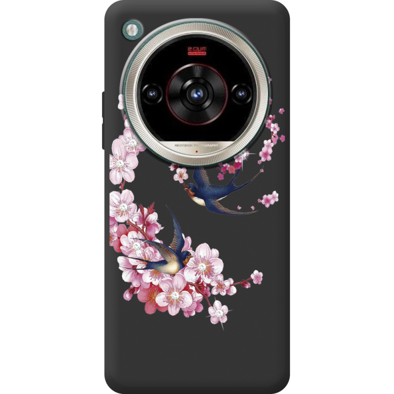 Чохол зі стразами Nubia Focus 2 Ultra Swallows and Bloom