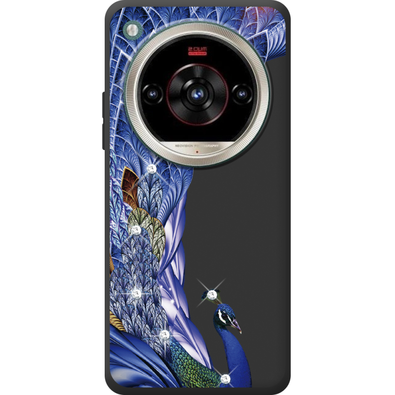 Чохол зі стразами Nubia Focus 2 Ultra Peafowl