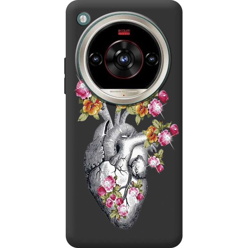 Чохол зі стразами Nubia Focus 2 Ultra Heart