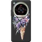 Чохол зі стразами Nubia Focus 2 Ultra Ice Cream Flowers