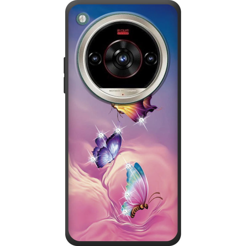 Чохол зі стразами Nubia Focus 2 Ultra Butterflies