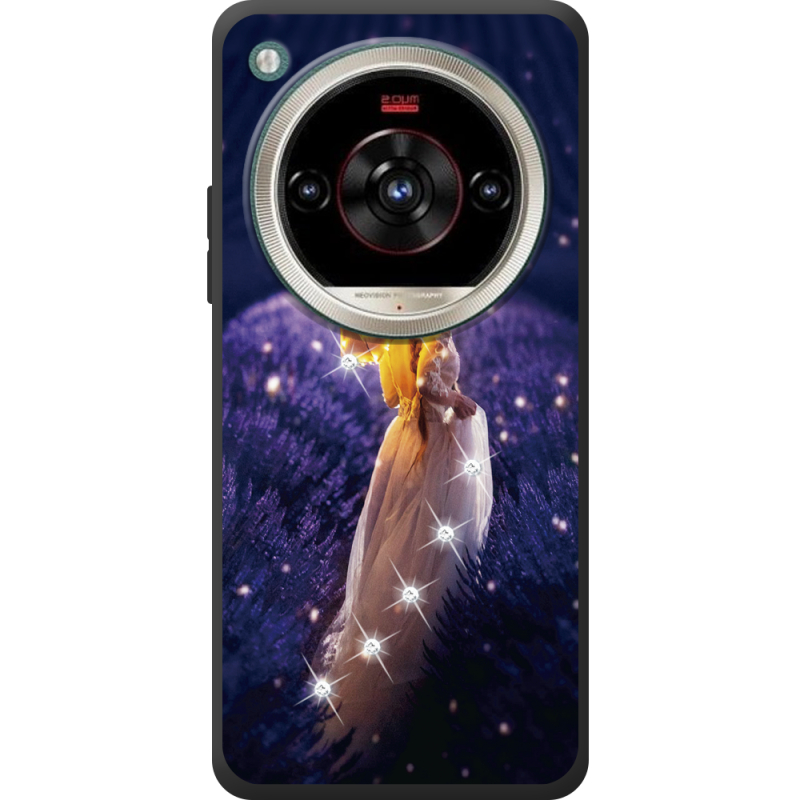 Чохол зі стразами Nubia Focus 2 Ultra Girl with Umbrella