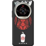 Чорний чохол BoxFace Nubia Focus 2 Ultra RedWhite Coffee