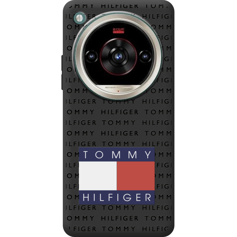 Чорний чохол BoxFace Nubia Focus 2 Ultra Tommy Print