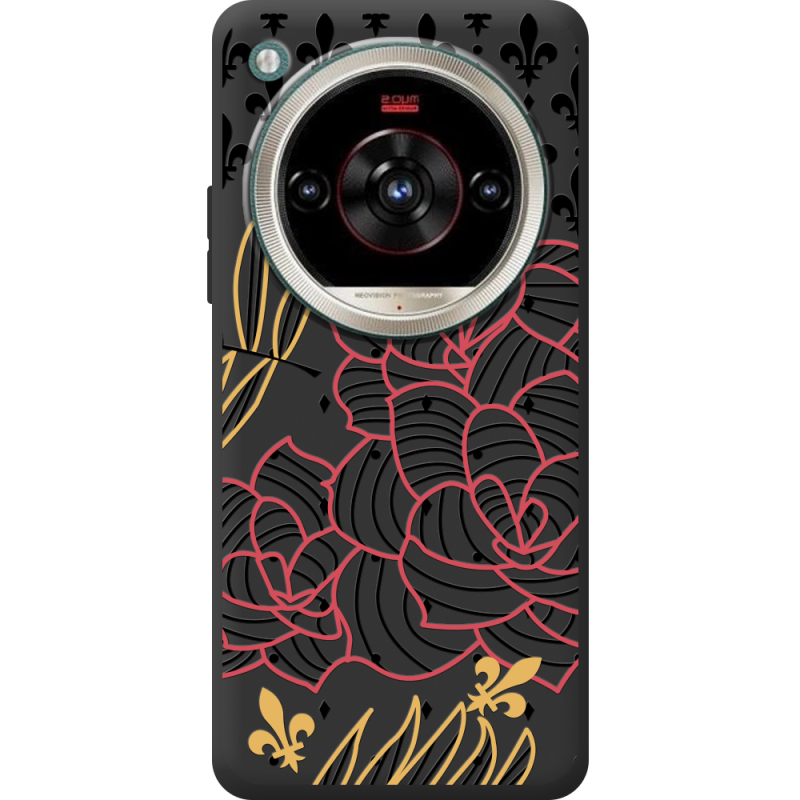 Чорний чохол BoxFace Nubia Focus 2 Ultra FranceFlowers