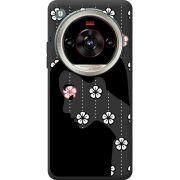 Чорний чохол BoxFace Nubia Focus 2 Ultra Flower Hair