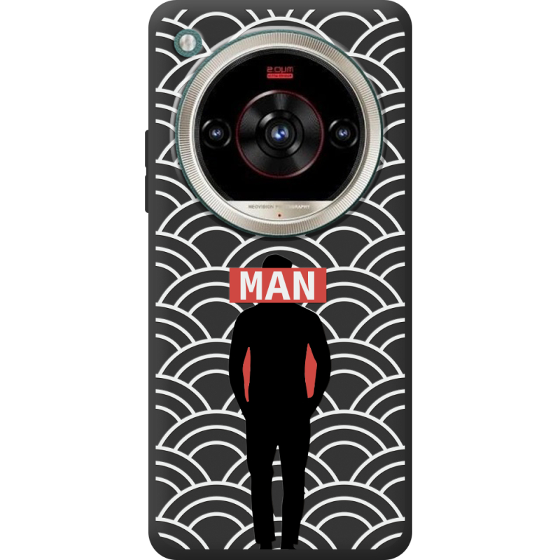 Чорний чохол BoxFace Nubia Focus 2 Ultra Man Pattern