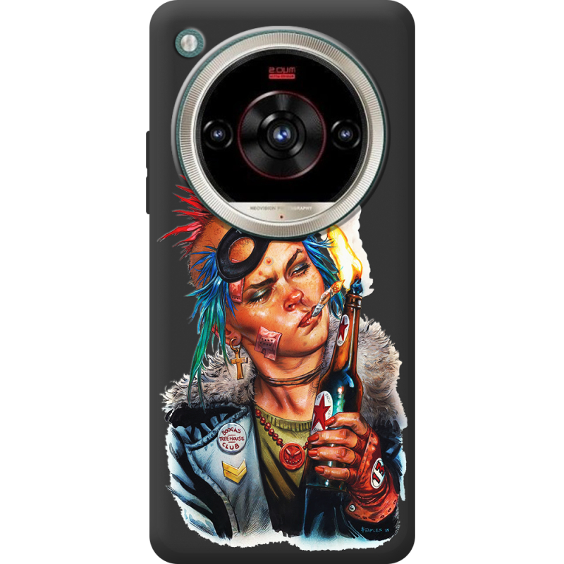 Чорний чохол BoxFace Nubia Focus 2 Ultra Tanker Girl