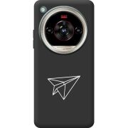 Чорний чохол BoxFace Nubia Focus 2 Ultra Paper Plane