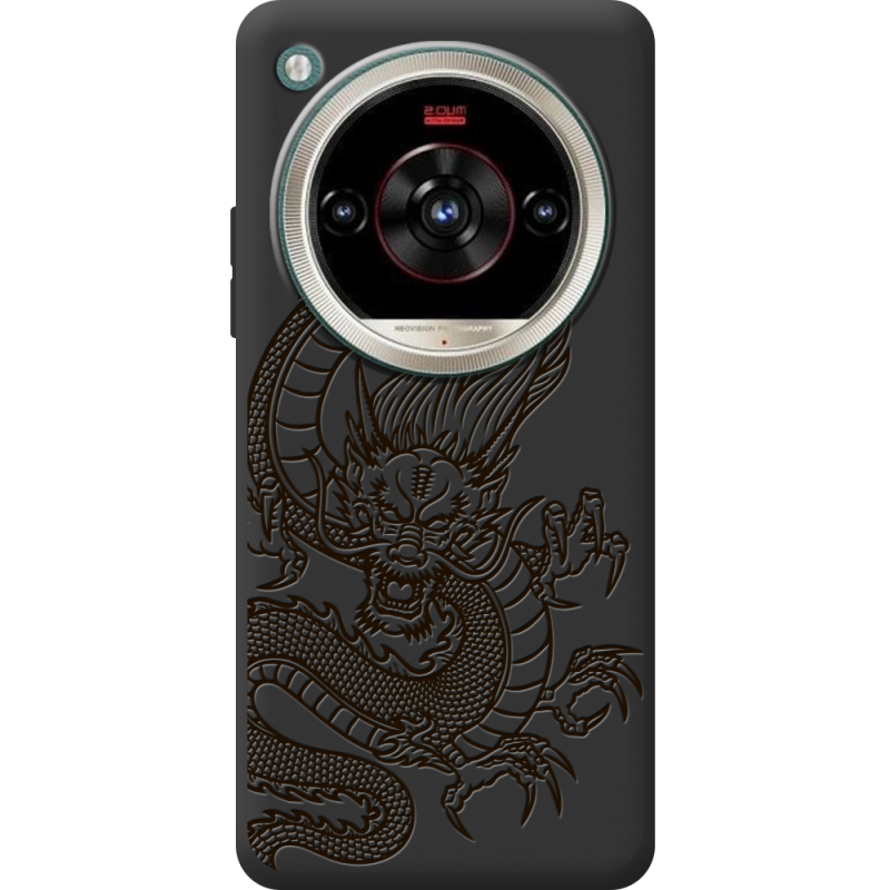 Чорний чохол BoxFace Nubia Focus 2 Ultra Chinese Dragon