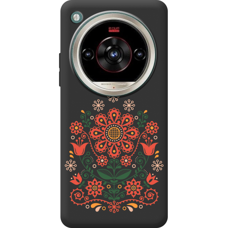 Чорний чохол BoxFace Nubia Focus 2 Ultra Ukrainian Ornament