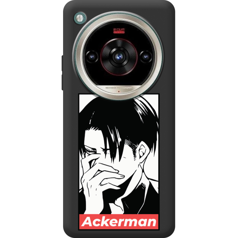 Чорний чохол BoxFace Nubia Focus 2 Ultra Attack On Titan - Ackerman