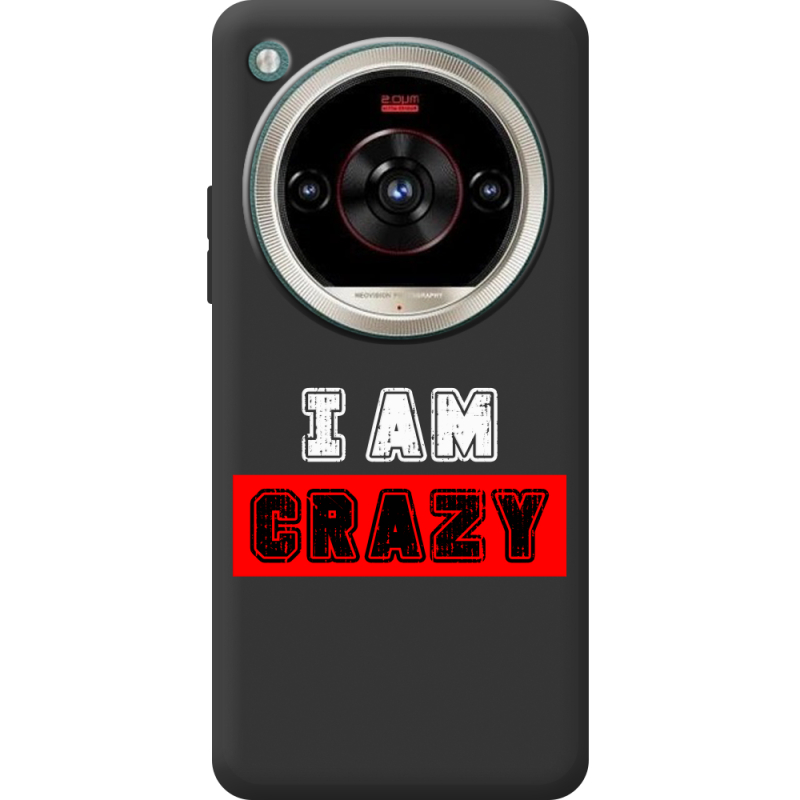 Чорний чохол BoxFace Nubia Focus 2 Ultra I'm Crazy