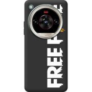 Чорний чохол BoxFace Nubia Focus 2 Ultra Free Fire White Logo