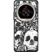 Чорний чохол BoxFace Nubia Focus 2 Ultra Skull and Roses