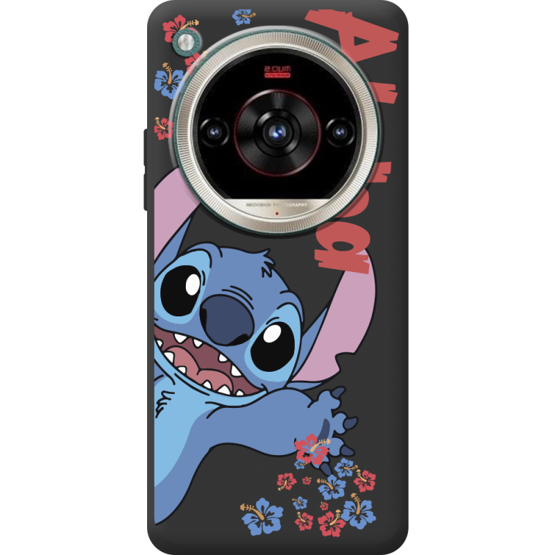 Чорний чохол BoxFace Nubia Focus 2 Ultra Гавайський гість Stich