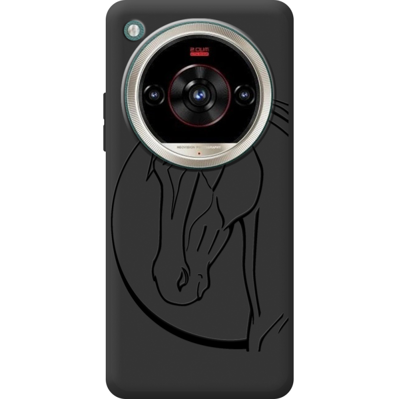 Чорний чохол BoxFace Nubia Focus 2 Ultra Horse