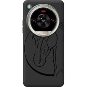 Чорний чохол BoxFace Nubia Focus 2 Ultra Horse