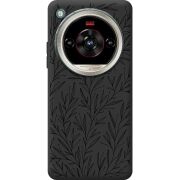 Чорний чохол BoxFace Nubia Focus 2 Ultra Leaves