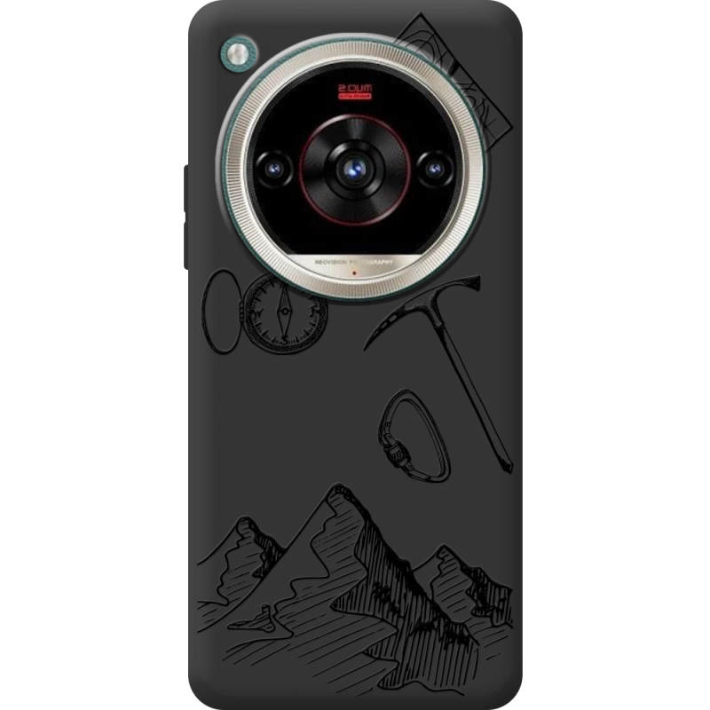 Чорний чохол BoxFace Nubia Focus 2 Ultra Mountains