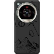 Чорний чохол BoxFace Nubia Focus 2 Ultra Mountains
